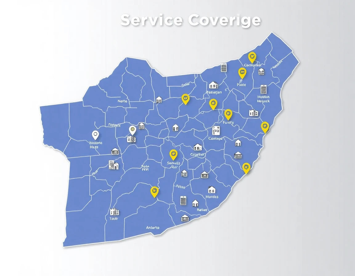 Hvac Service Areas Map