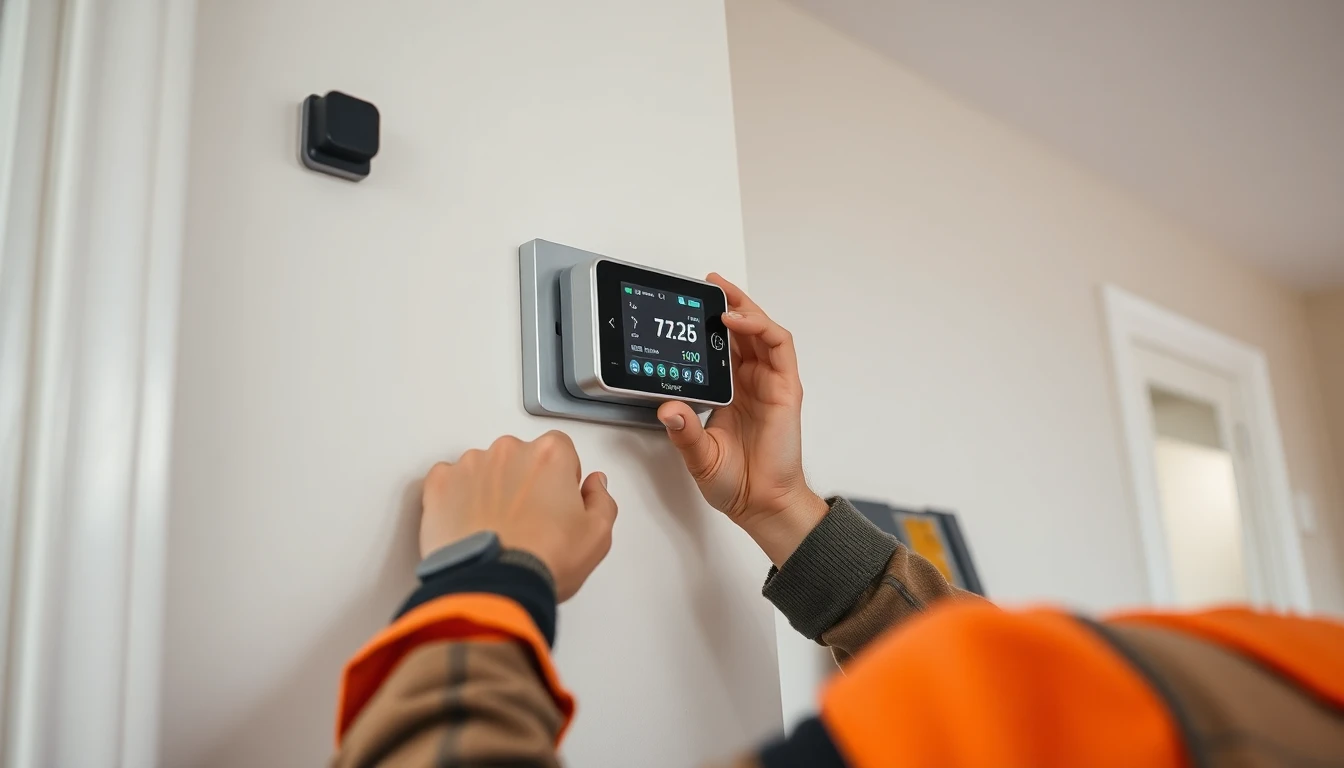 Thermostat installation